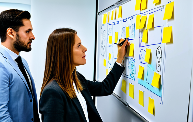 **

A team brainstorming ideas in a modern office setting. Participants are actively engaged, writing on whiteboards and using sticky notes. The atmosphere is collaborative and creative. Everyone is fully clothed in professional attire, safe for work, appropriate content, professional, perfect anatomy, natural proportions, well-formed hands, proper finger count.

**