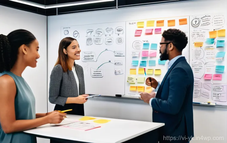 디자인 씽킹을 활용한 문제 해결 사례 - **Empathy & User Understanding:**
    "A diverse group of five people, including men and women of va...