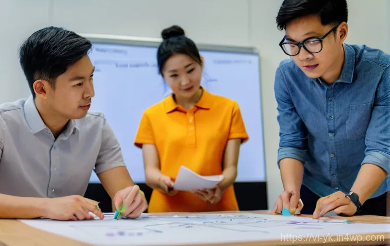 디자인 씽킹 실전의 극복해야 할 도전 과제 - **Deep Empathy and User Observation in Action:** A diverse group of 3-4 designers and researchers (m...