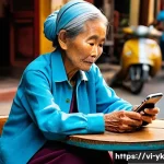 디자인 씽킹을 활용한 서비스 디자인 - **Prompt:** A bustling Vietnamese street cafe in Hanoi's Old Quarter, vibrant with daily life. An el...