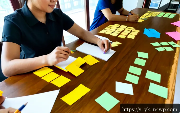 디자인 씽킹 실전에서의 창의적 사고 기법 - Photorealistic Vietnamese product design team in a bright Ho Chi Minh City coworking studio, diverse...